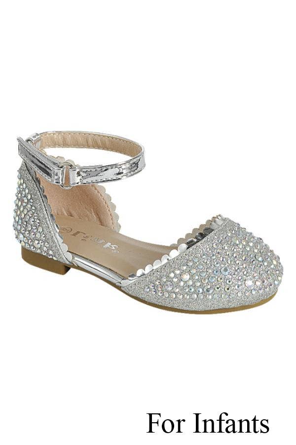 Infants Ankle Strap Flat Shoes FL-SABINA-33KA