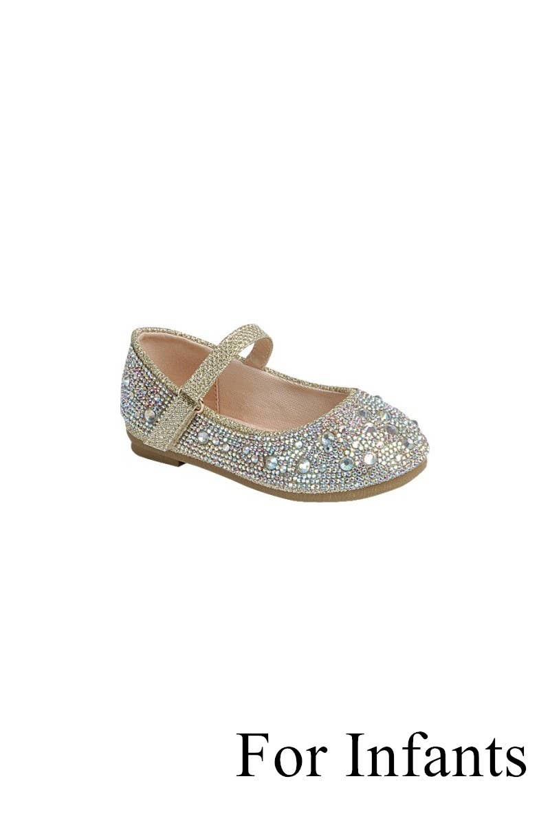 Infants Ankle Strap Flat Shoes FL-MARIANA-25KA