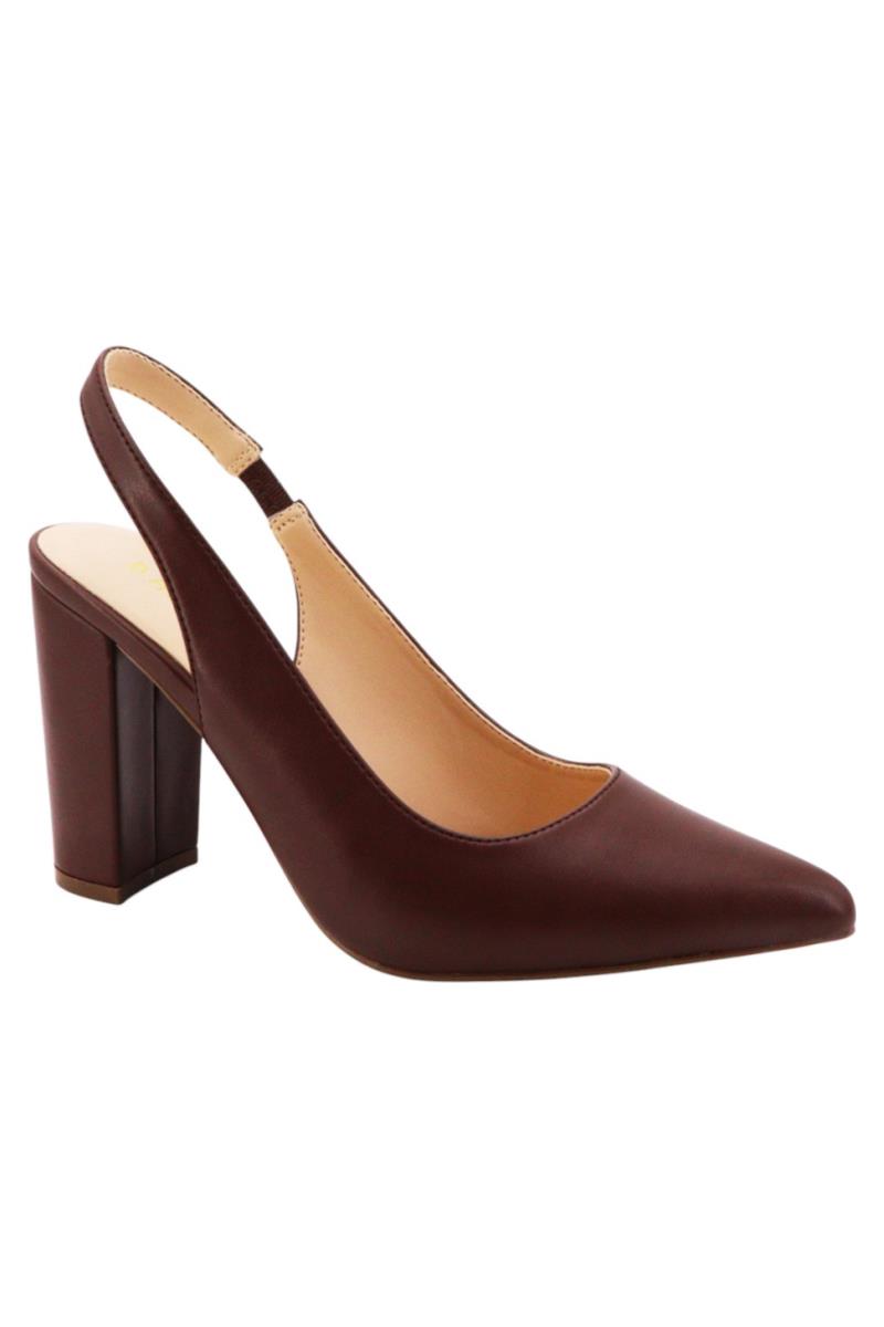 Women Chunky Heel Slingback Sandal Shoes JP-BELLFLOWER-82