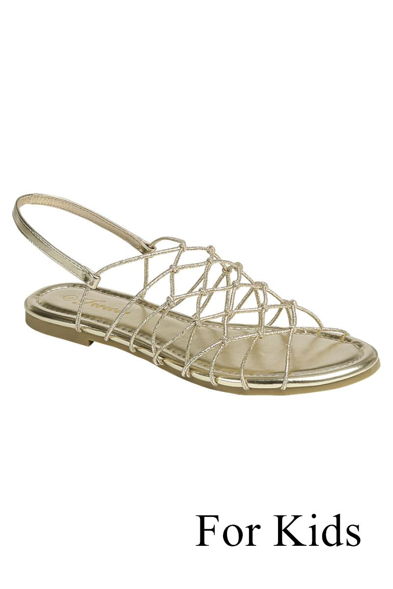 Kids Slingback Sandal Shoes FL-BELIEVE-09K