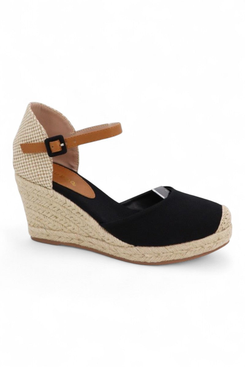 Women Wedge Heel Ankle Strap Sandal Shoes JP-CLIFF-01