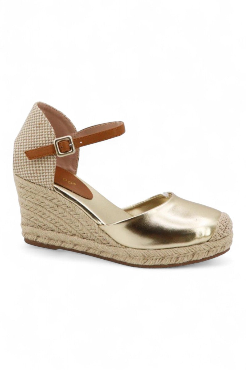 Women Wedge Heel Ankle Strap Sandal Shoes JP-CLIFF-01