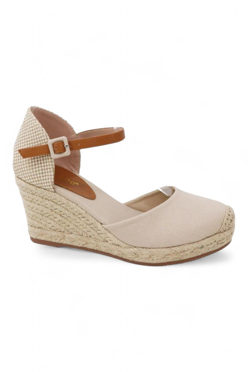 Women Wedge Heel Ankle Strap Sandal Shoes JP-CLIFF-01
