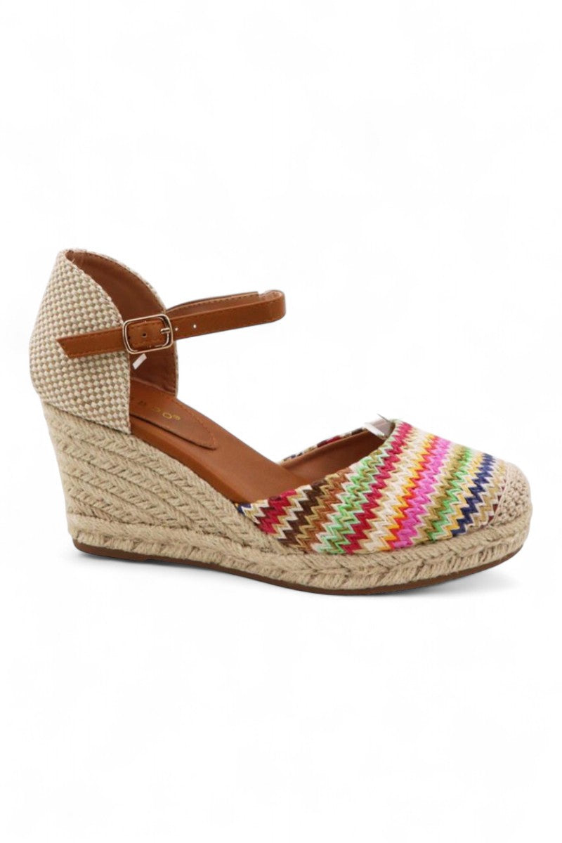 Women Wedge Heel Ankle Strap Sandal Shoes JP-CLIFF-03