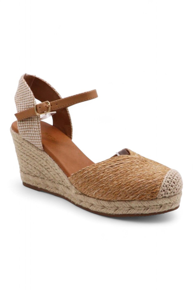 Women Wedge Heel Ankle Strap Sandal Shoes JP-CLIFF-08