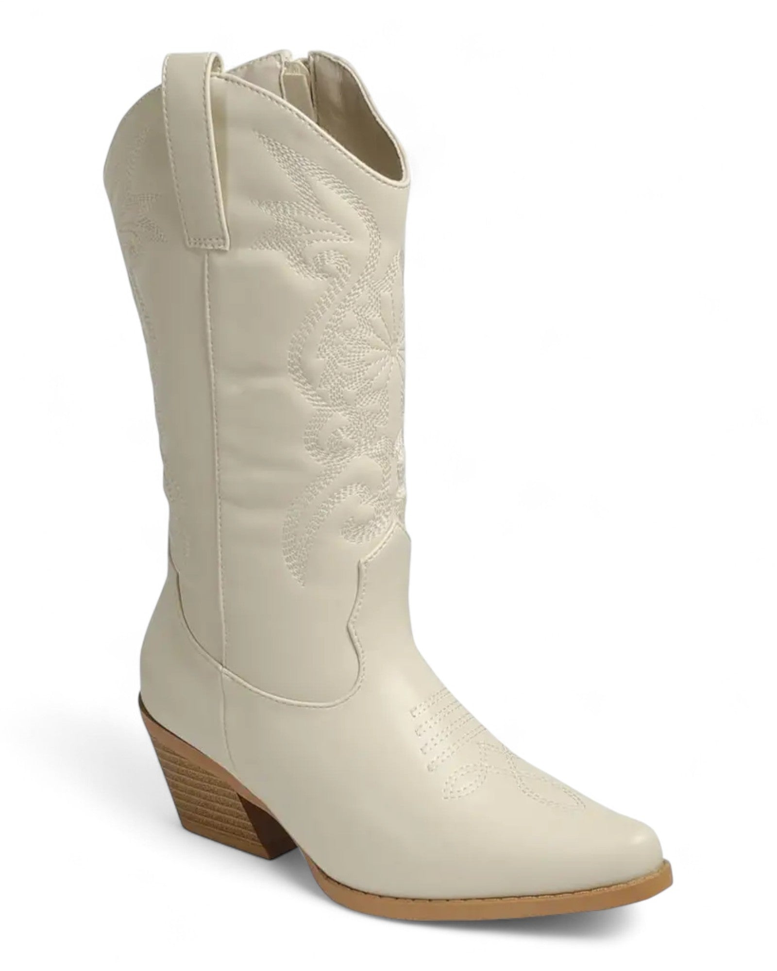 Women's High Chunky Heel Cowboy Boots FL-CREEK-15
