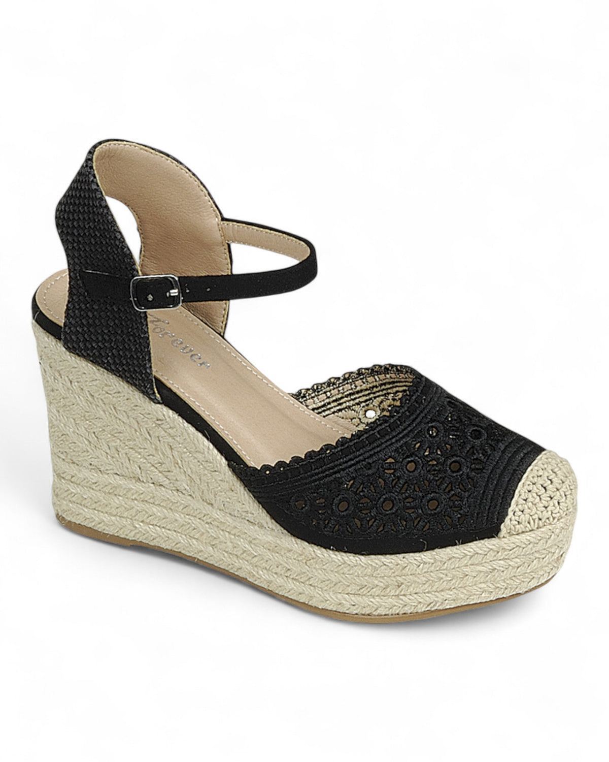 Women Wedge Heel Ankle Strap Sandal Shoes FL-CERTAIN-24