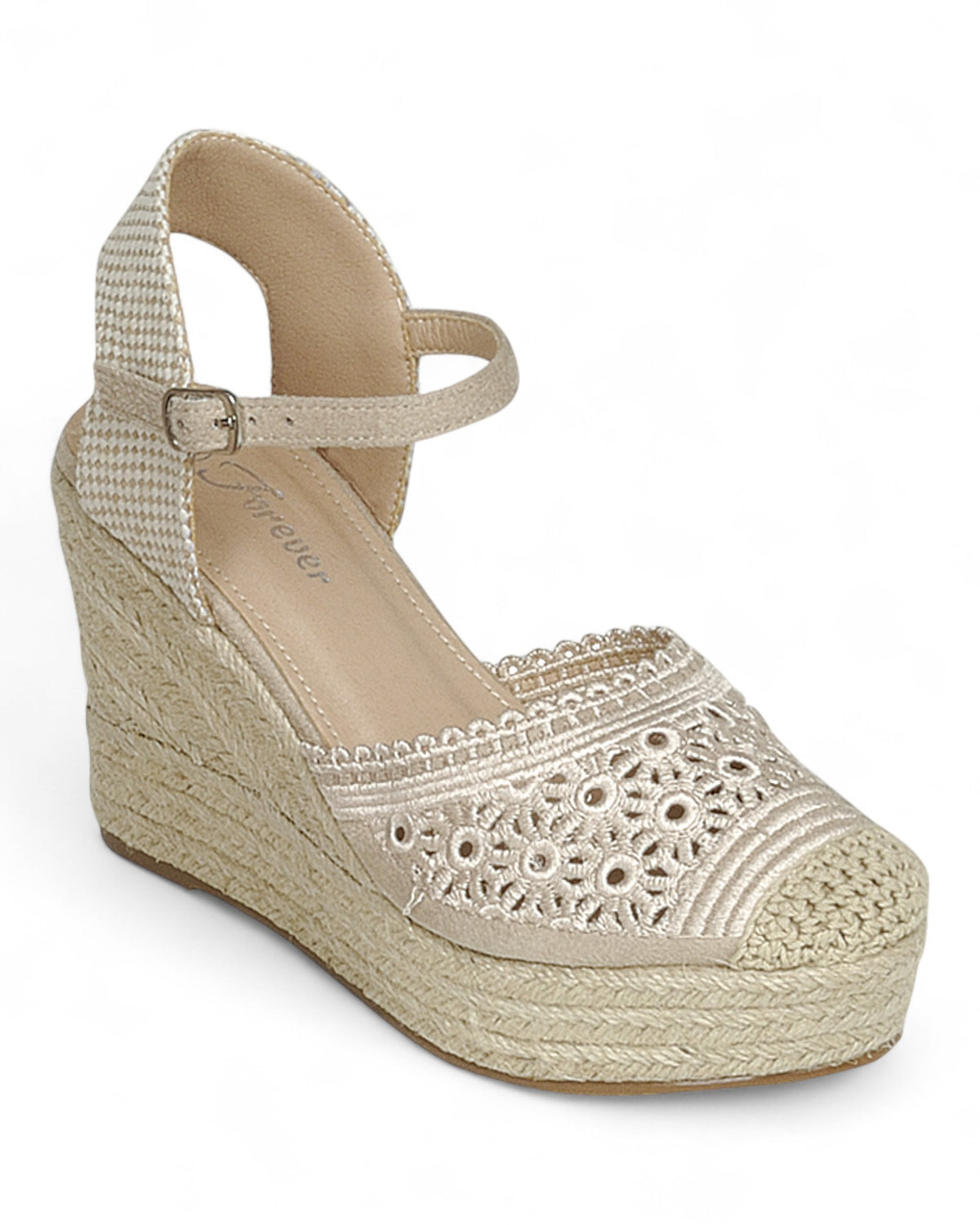 Women Wedge Heel Ankle Strap Sandal Shoes FL-CERTAIN-24