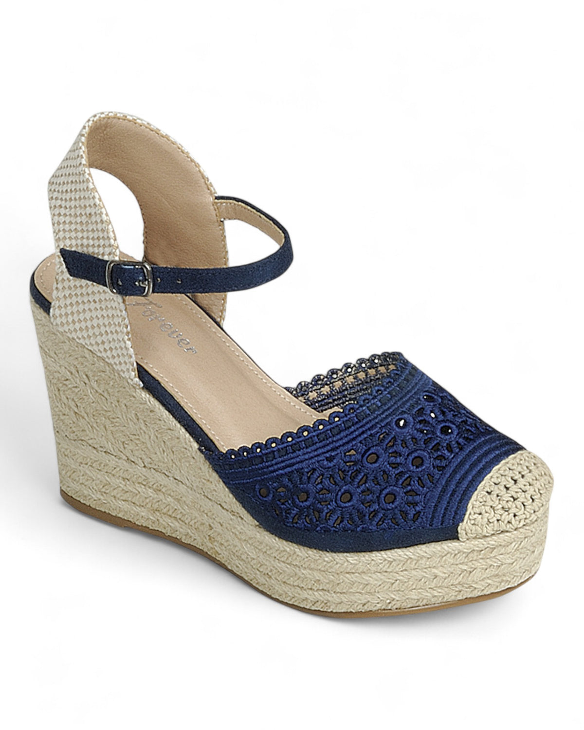Women Wedge Heel Ankle Strap Sandal Shoes FL-CERTAIN-24