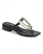 Women Chunky Heel Thong Sandal Shoes FL-CERTIFY-20