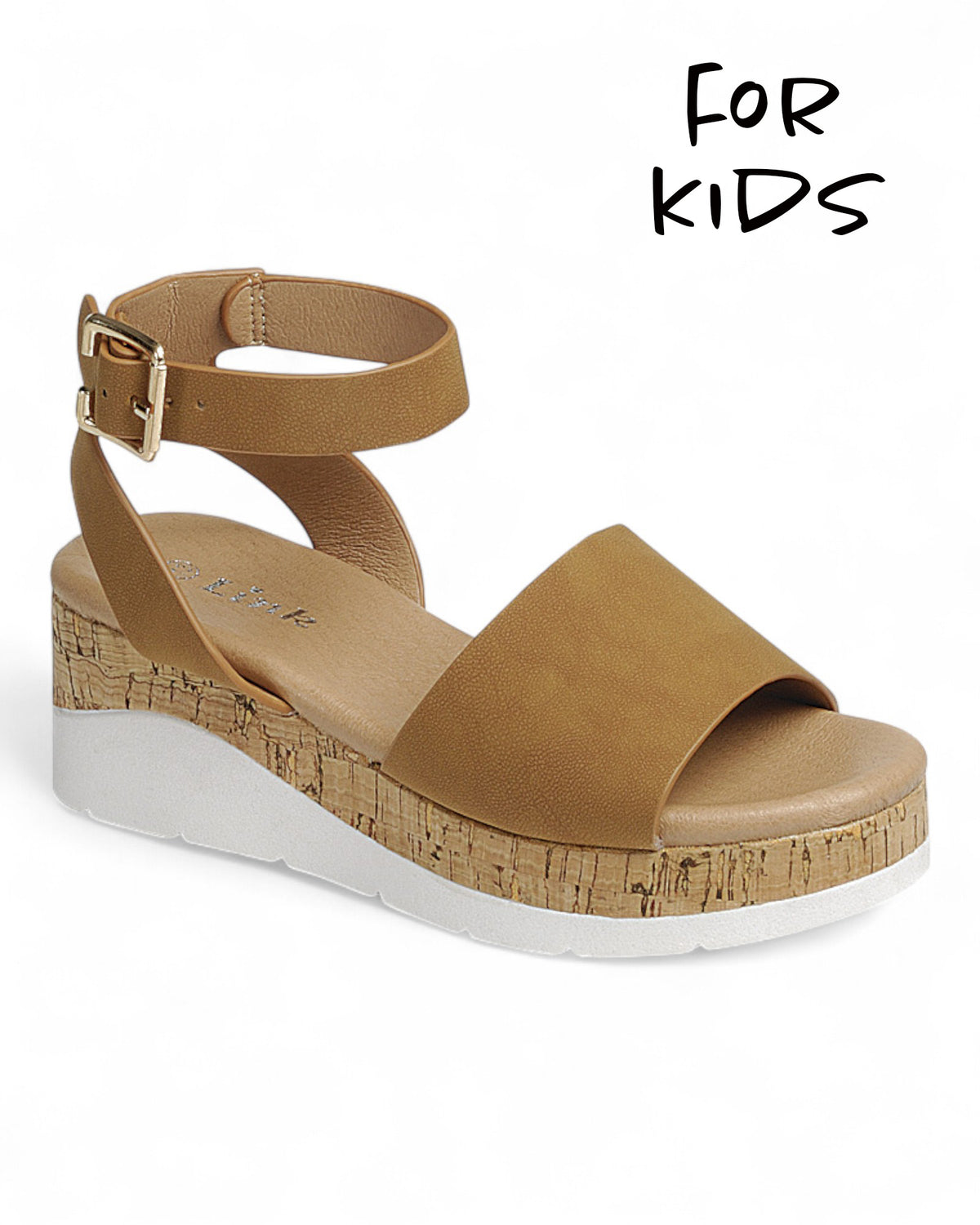 Kids Wedge Heel Ankle Strap Sandal Shoes FL-CLASS-57K