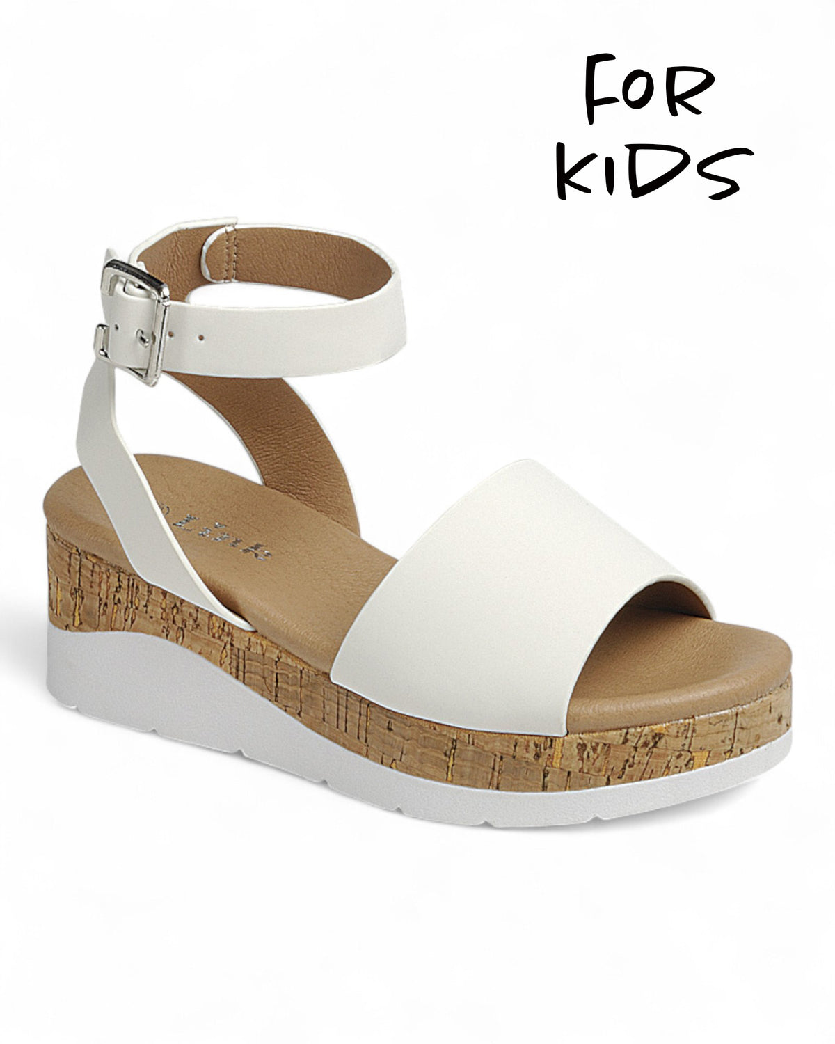 Kids Wedge Heel Ankle Strap Sandal Shoes FL-CLASS-57K