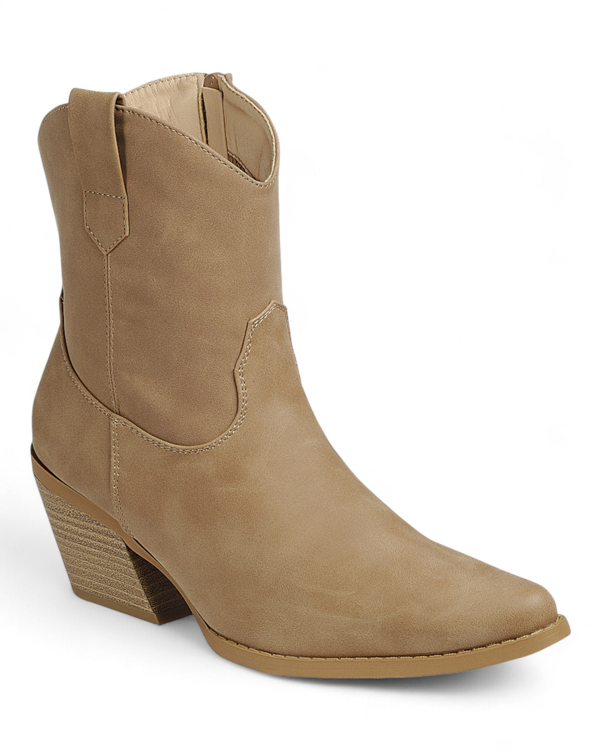 Women Chunky Heel Ankle Booties FL-CREEK-03