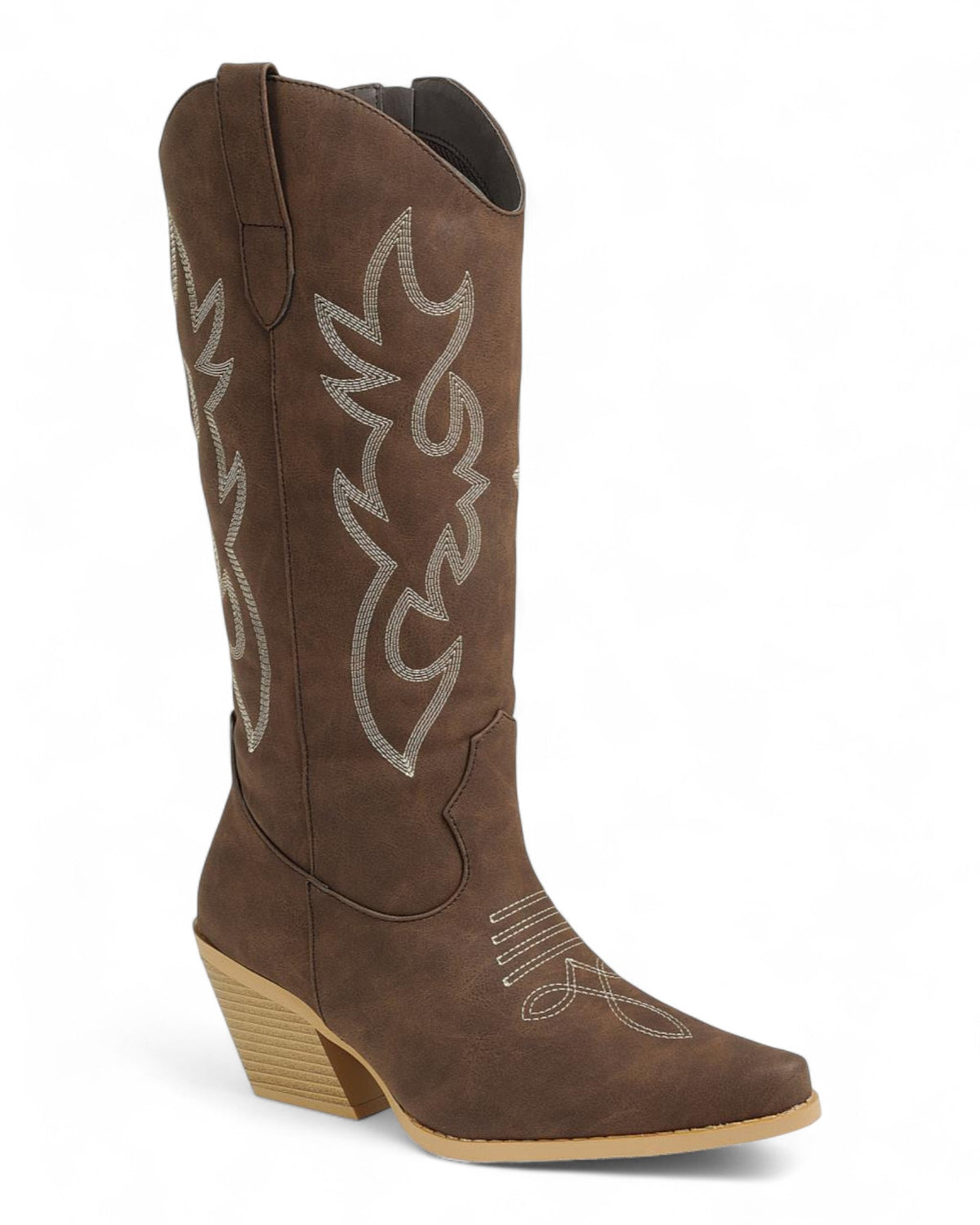 Women's High Chunky Heel Cowboy Boots FL-CREEK-15