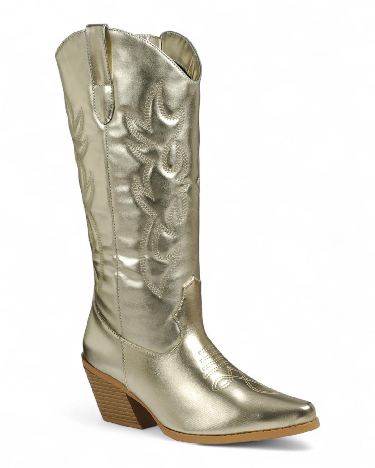 Women's High Chunky Heel Cowboy Boots FL-CREEK-15