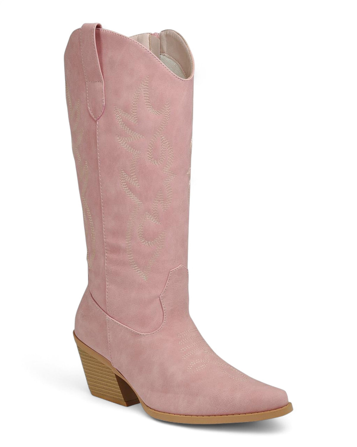 Women's High Chunky Heel Cowboy Boots FL-CREEK-15