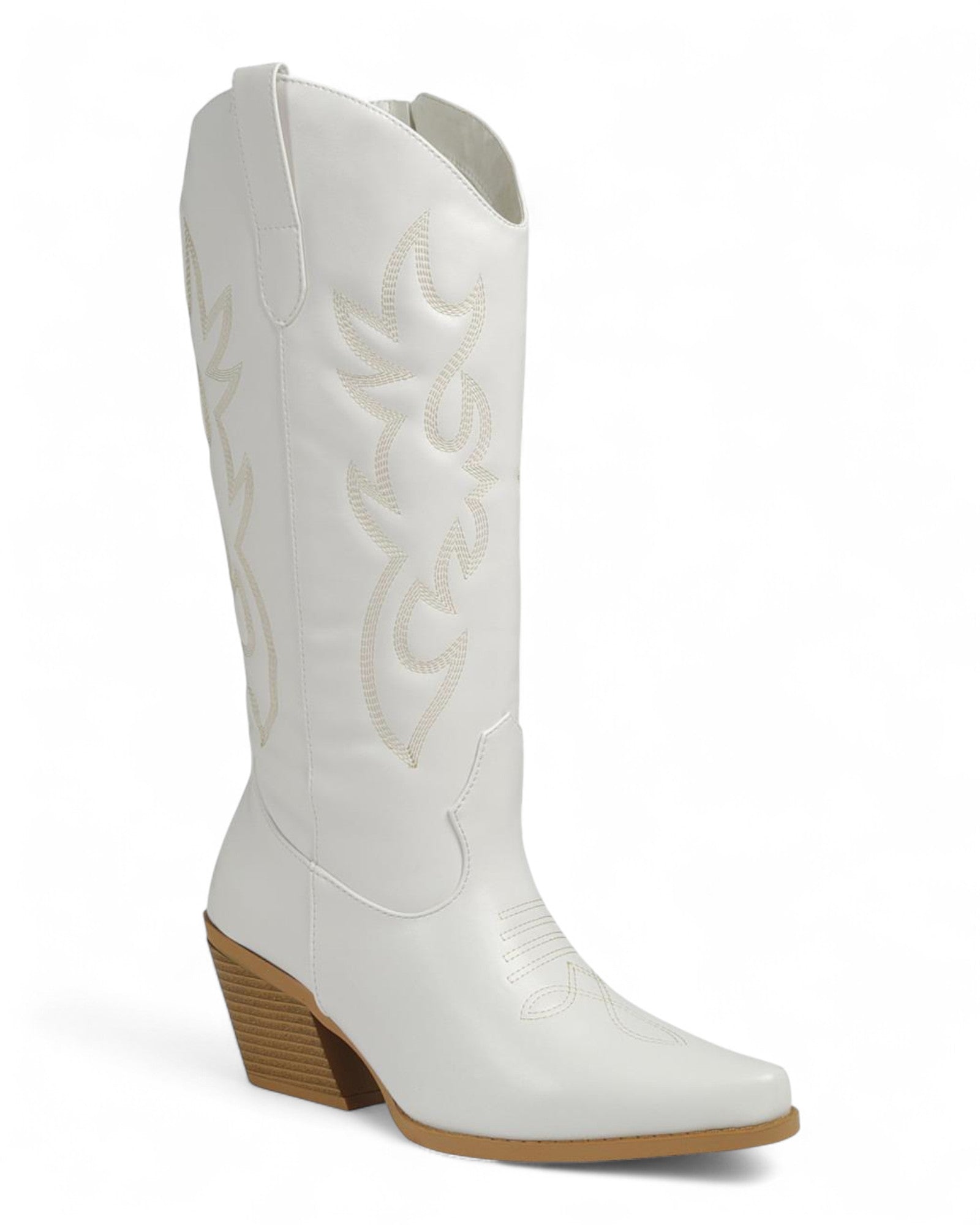 Women's High Chunky Heel Cowboy Boots FL-CREEK-15