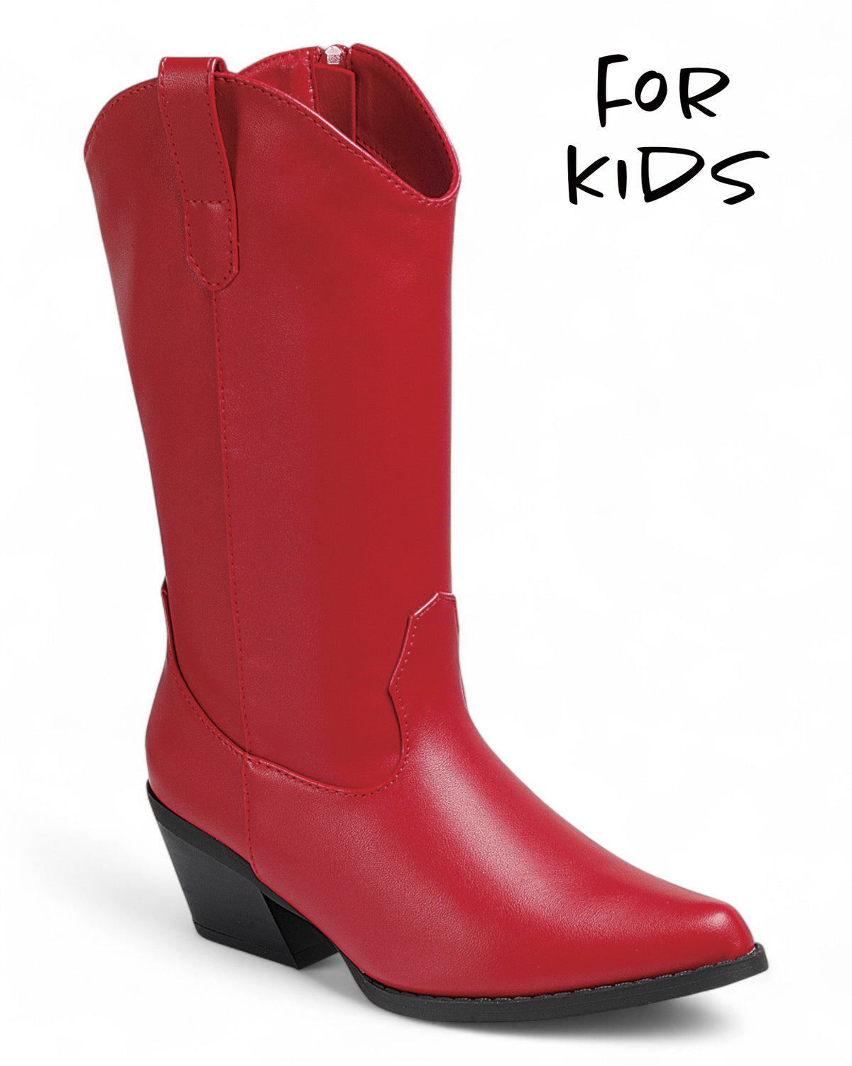 Kids Chunky Heel Knee High Boots FL-CREEK-16K