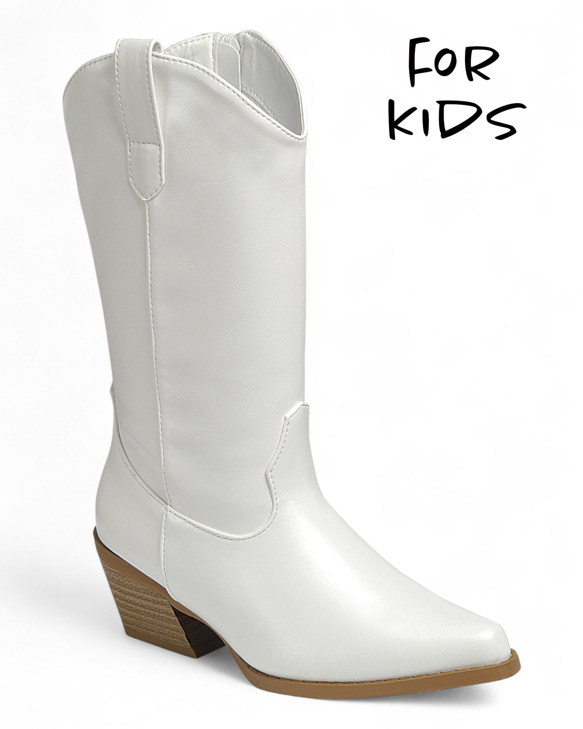Kids Chunky Heel Knee High Boots FL-CREEK-16K