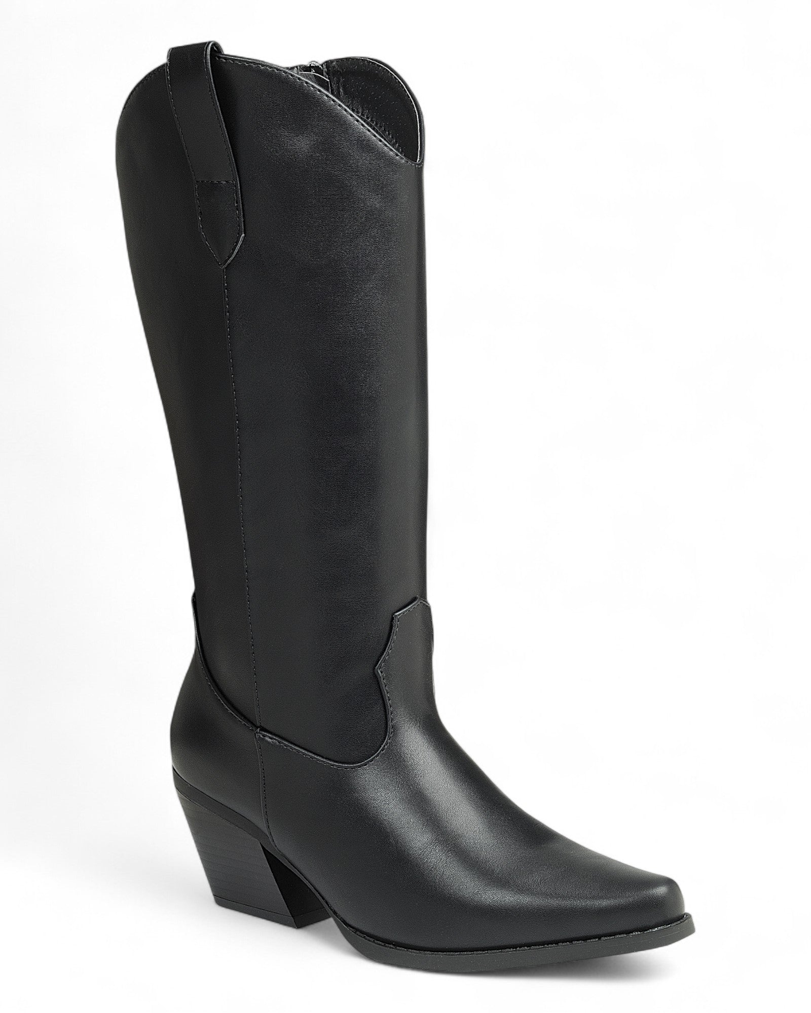 Women Chunky Heel Knee High Boots FL-CREEK-16