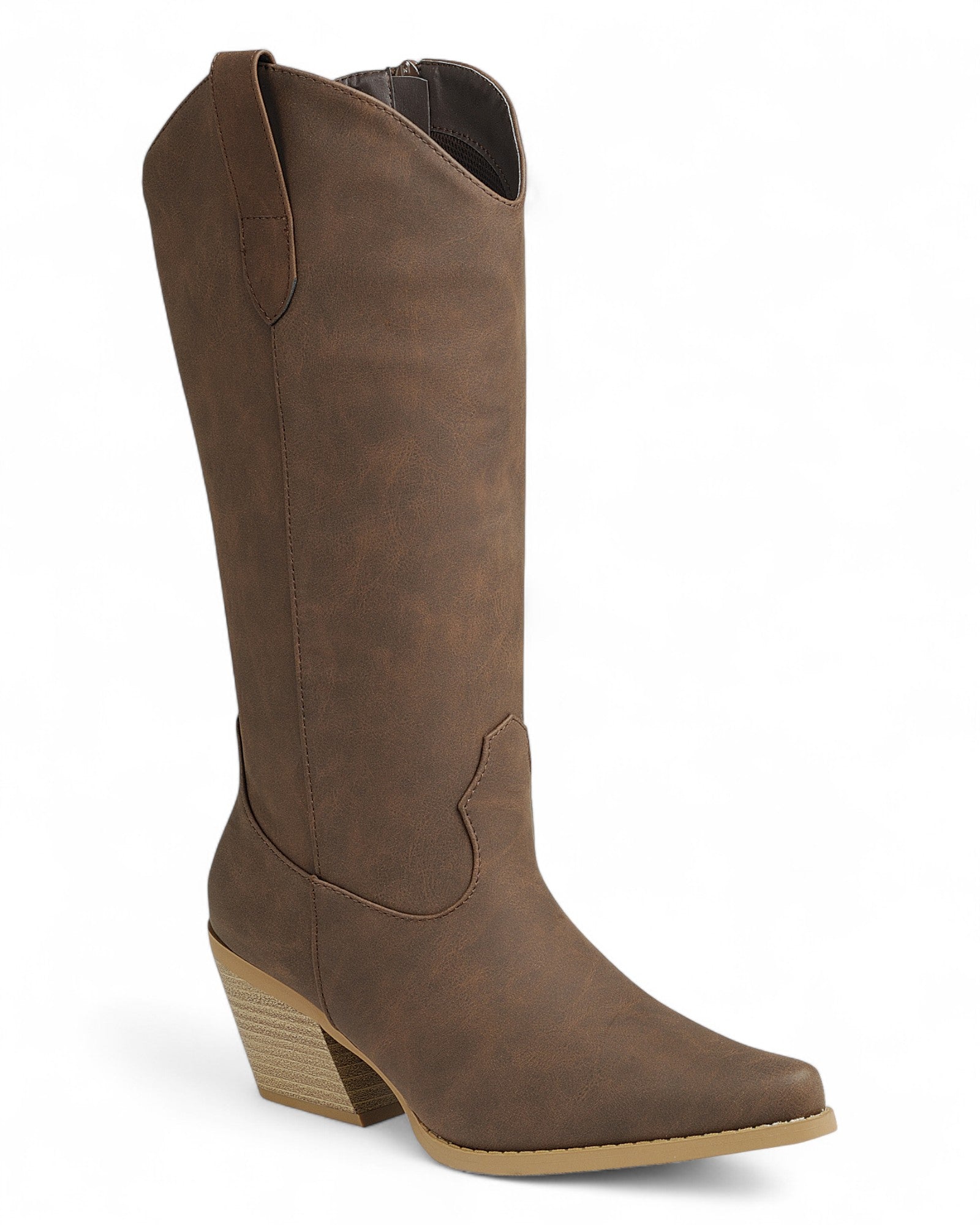 Women Chunky Heel Knee High Boots FL-CREEK-16
