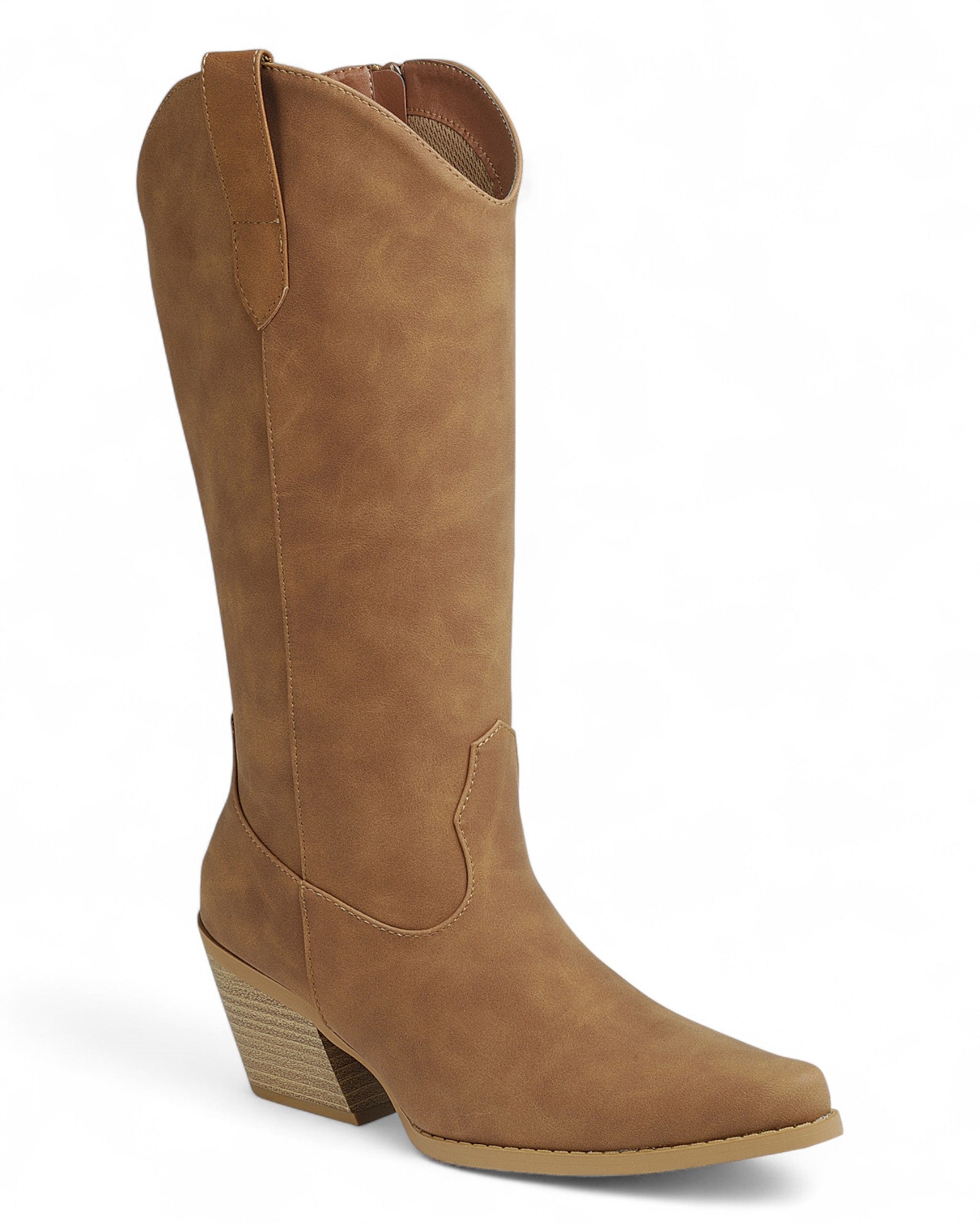 Women Chunky Heel Knee High Boots FL-CREEK-16