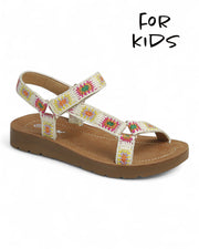 Kids Ankle Strap Sandal Shoes FL-CROCHET-108K