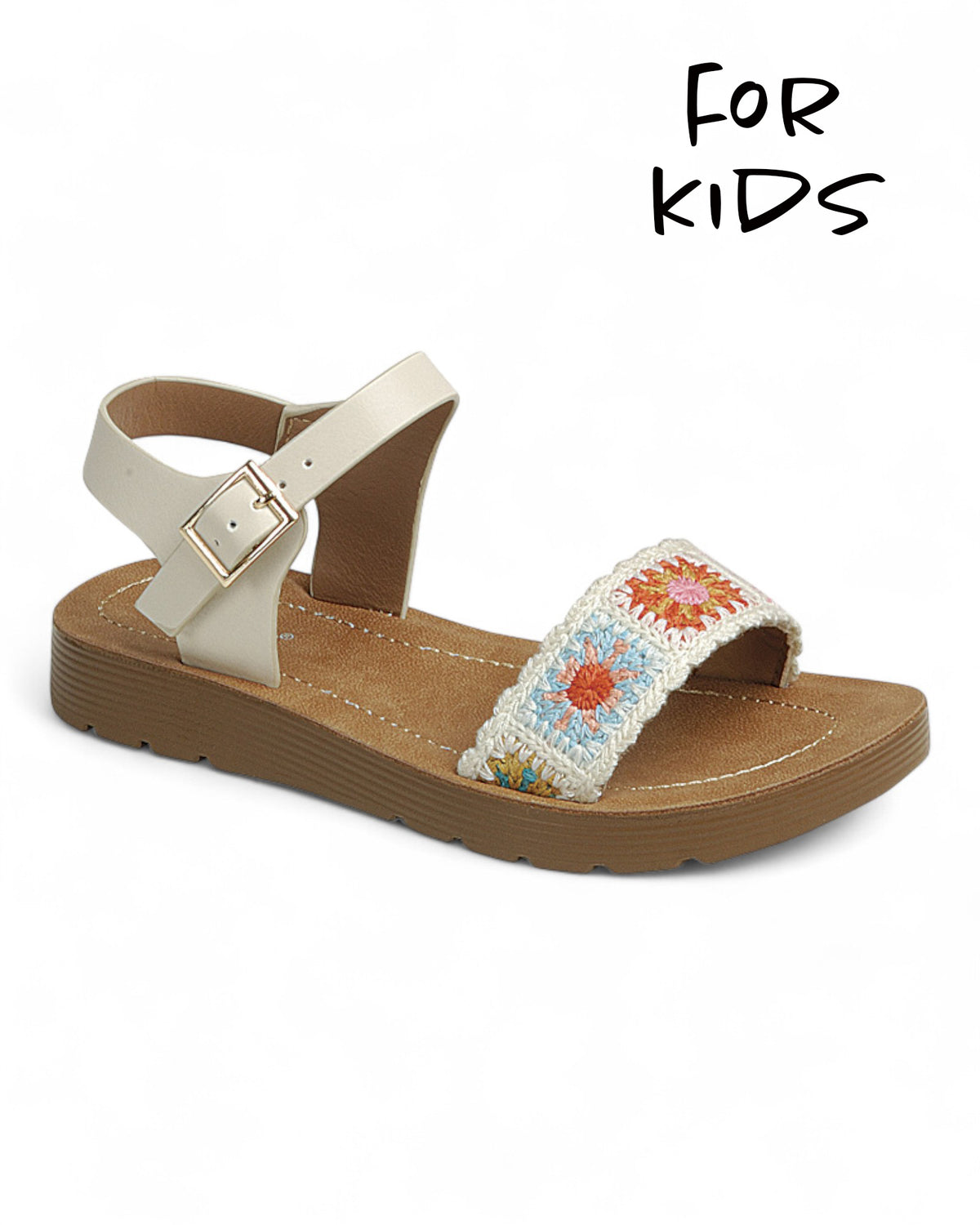 Kids Ankle Strap Sandal Shoes FL-CROCHET-48K