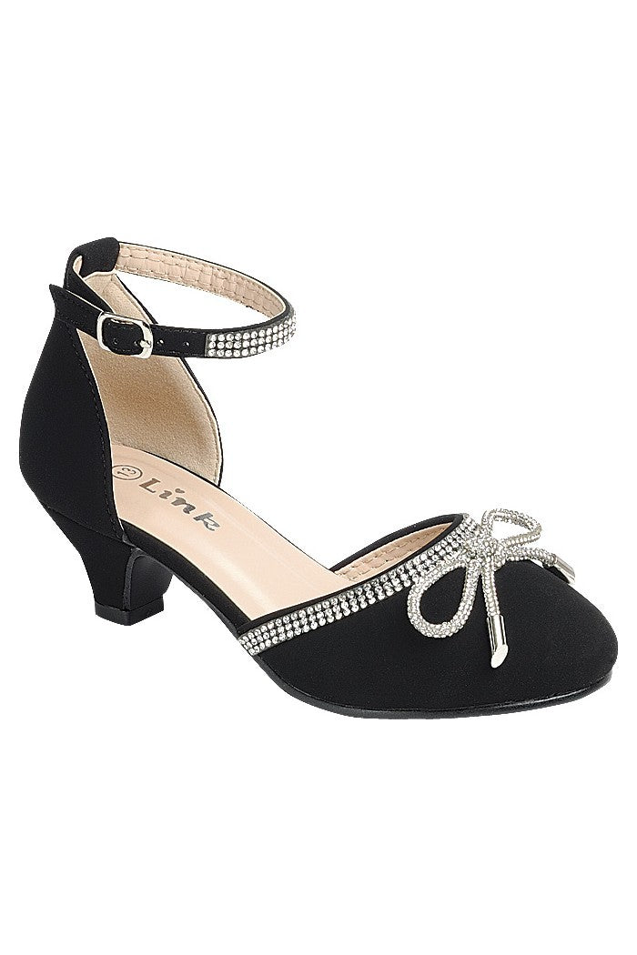 Kids Kitten Heel Party Shoes FL-DANA-71K