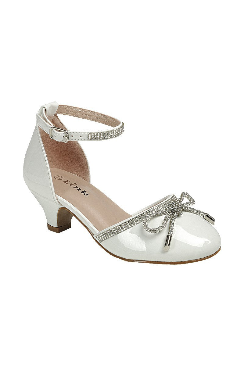 Kids Kitten Heel Party Shoes FL-DANA-71K