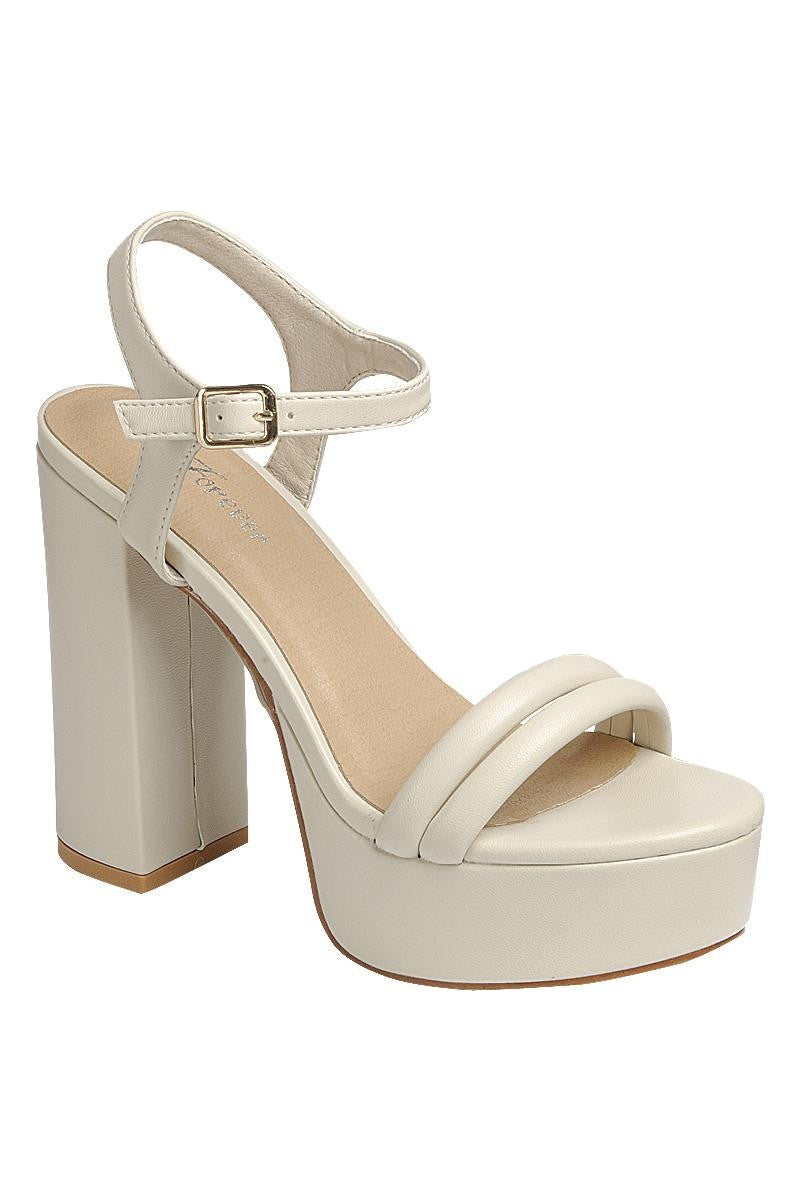 Women's Chunky High Ankle Strap Party Heel  FL-DARCY-01