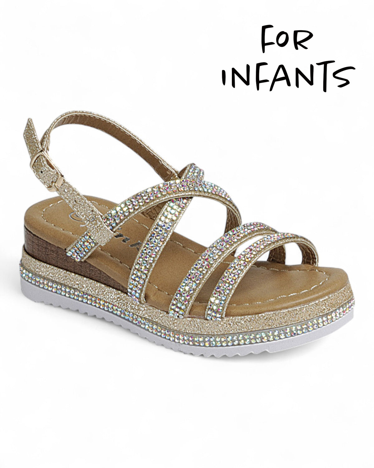 Baby Infant Wedge Heel Slingback Sandal Shoes FL-ELLIE-91KA
