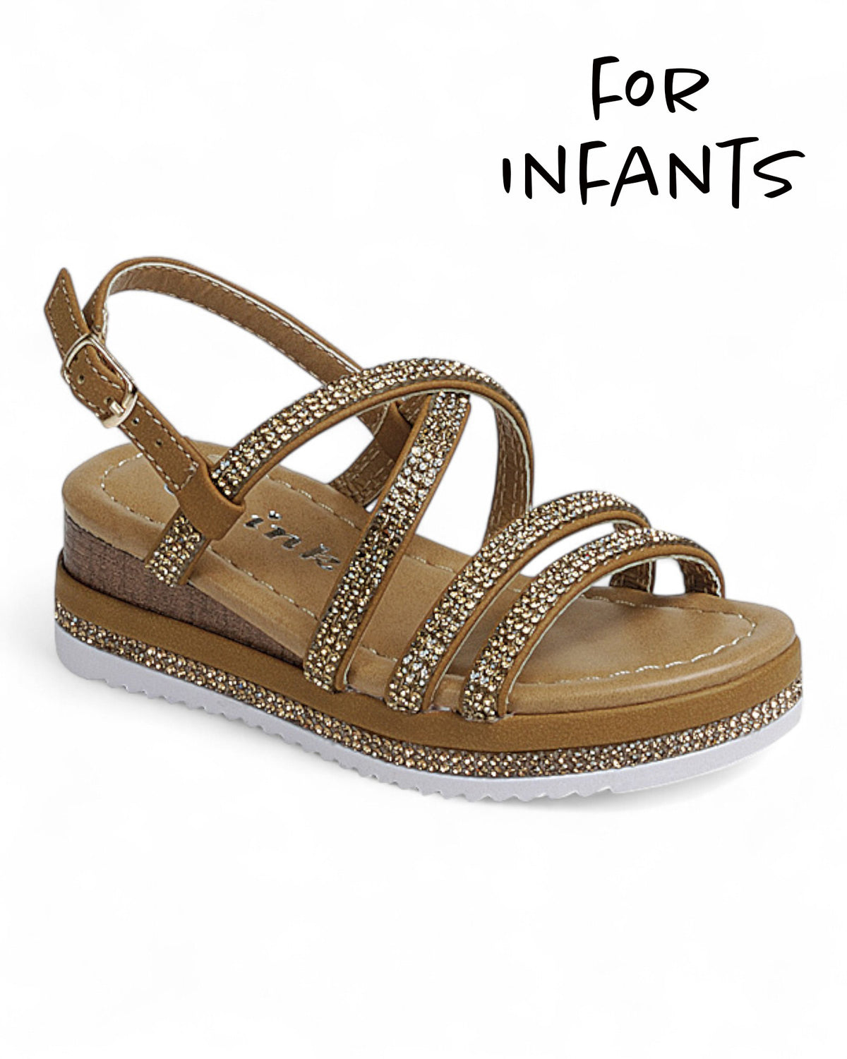 Baby Infant Wedge Heel Slingback Sandal Shoes FL-ELLIE-91KA