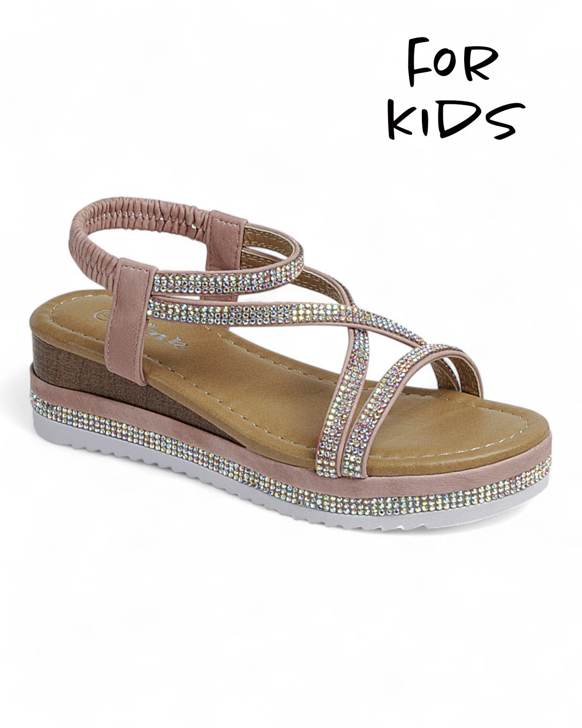 Kids Wedge Heel Slingback Sandal Shoes FL-ELLIE-92K