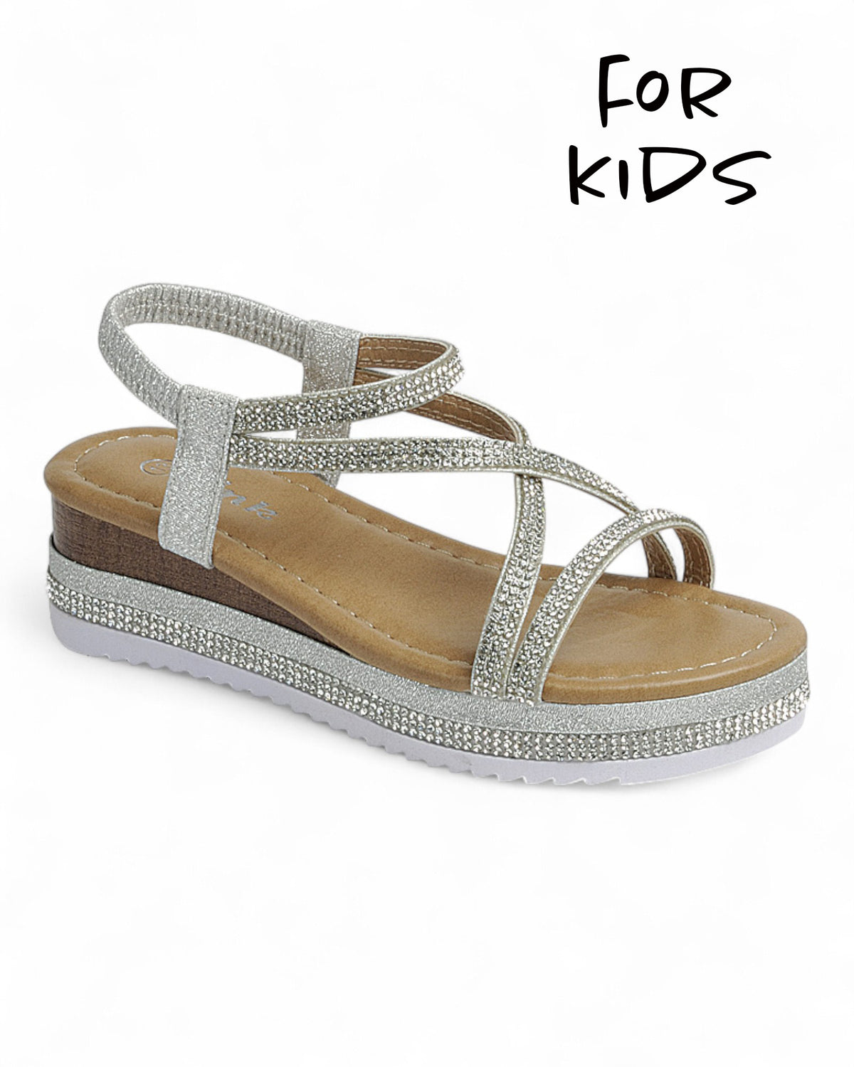 Kids Wedge Heel Slingback Sandal Shoes FL-ELLIE-92K