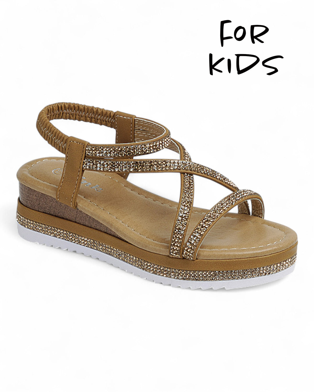 Kids Wedge Heel Slingback Sandal Shoes FL-ELLIE-92K