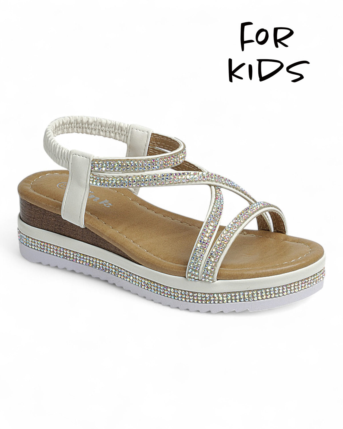 Kids Wedge Heel Slingback Sandal Shoes FL-ELLIE-92K