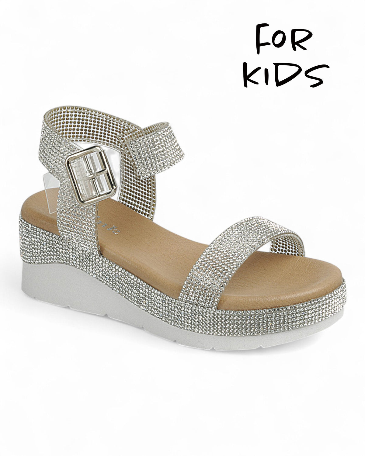 Kids Ankle Strap Wedge Heel Shoes FL-FIRST-56K