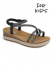 Kids Wedge Heel Slingback Sandal Shoes FL-FORTUNE-02K