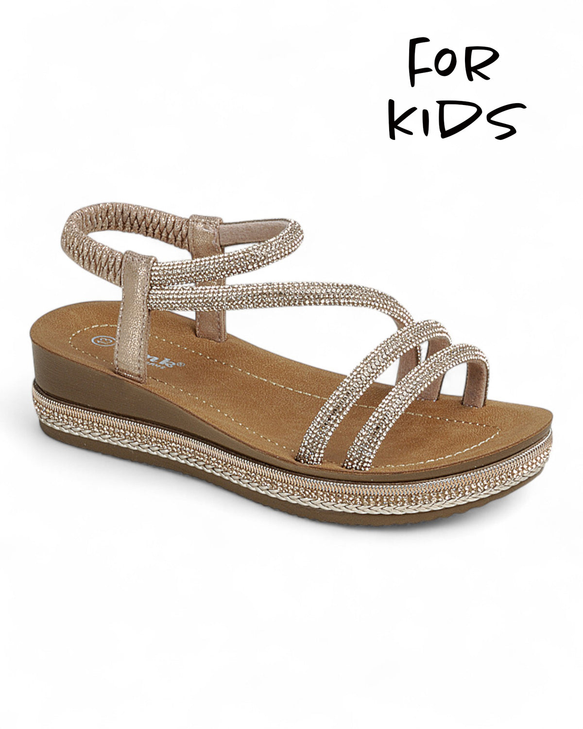 Kids Wedge Heel Slingback Sandal Shoes FL-FORTUNE-02K
