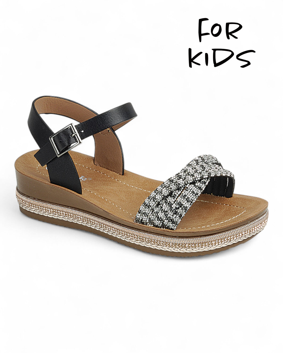 Kids Wedge Heel Ankle Strap Sandal Shoes FL-FORTUNE-04K