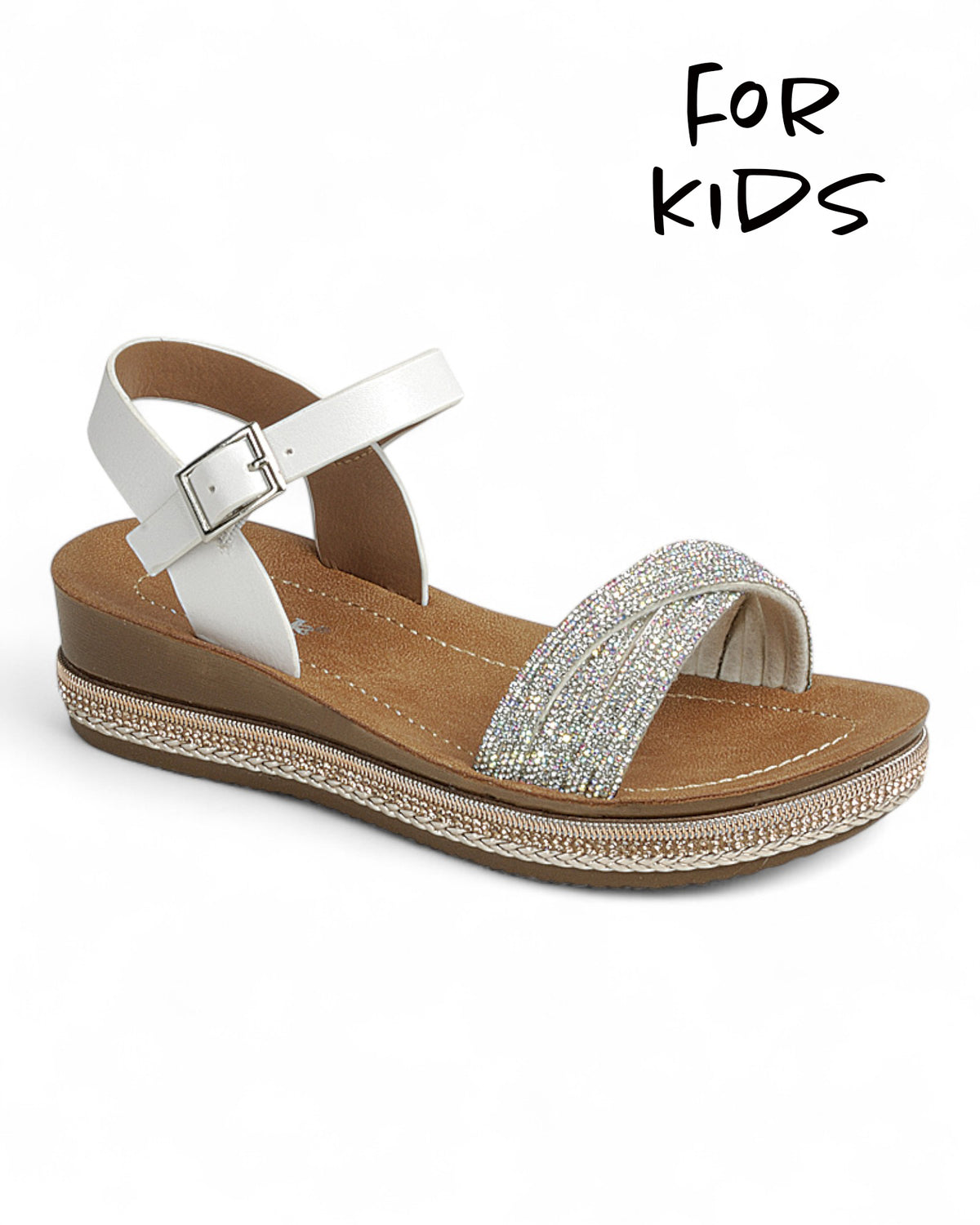 Kids Wedge Heel Ankle Strap Sandal Shoes FL-FORTUNE-04K
