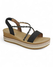 Women Wedge Heel Slingback Sandal Shoes FL-FORTUNE-06