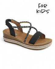 Kids Wedge Heel Slingback Sandal Shoes FL-FORTUNE-06K