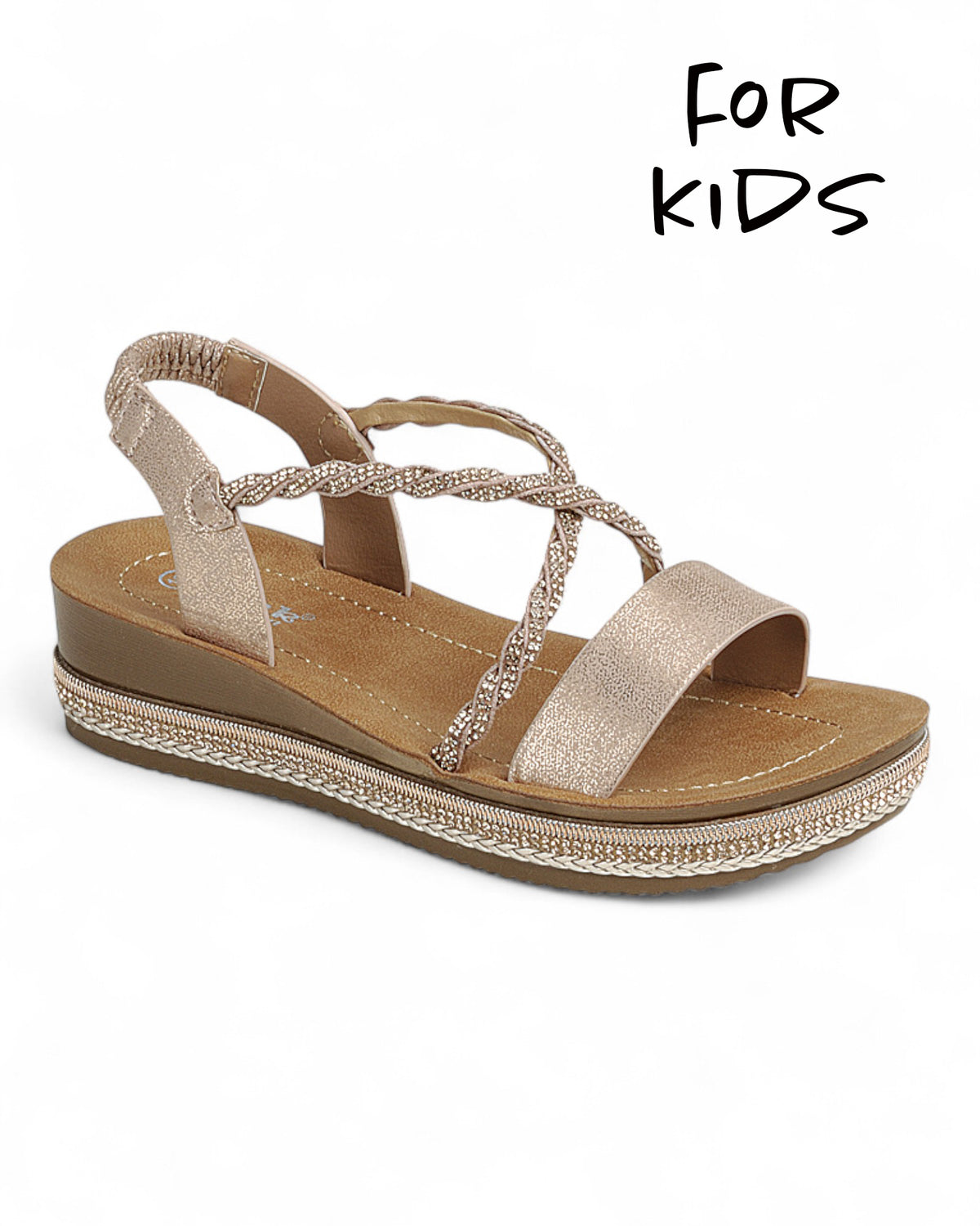 Kids Wedge Heel Slingback Sandal Shoes FL-FORTUNE-06K