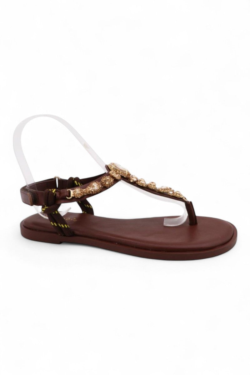 Women Ankle Strap Thong Sandal Shoes JP-LEAD-23