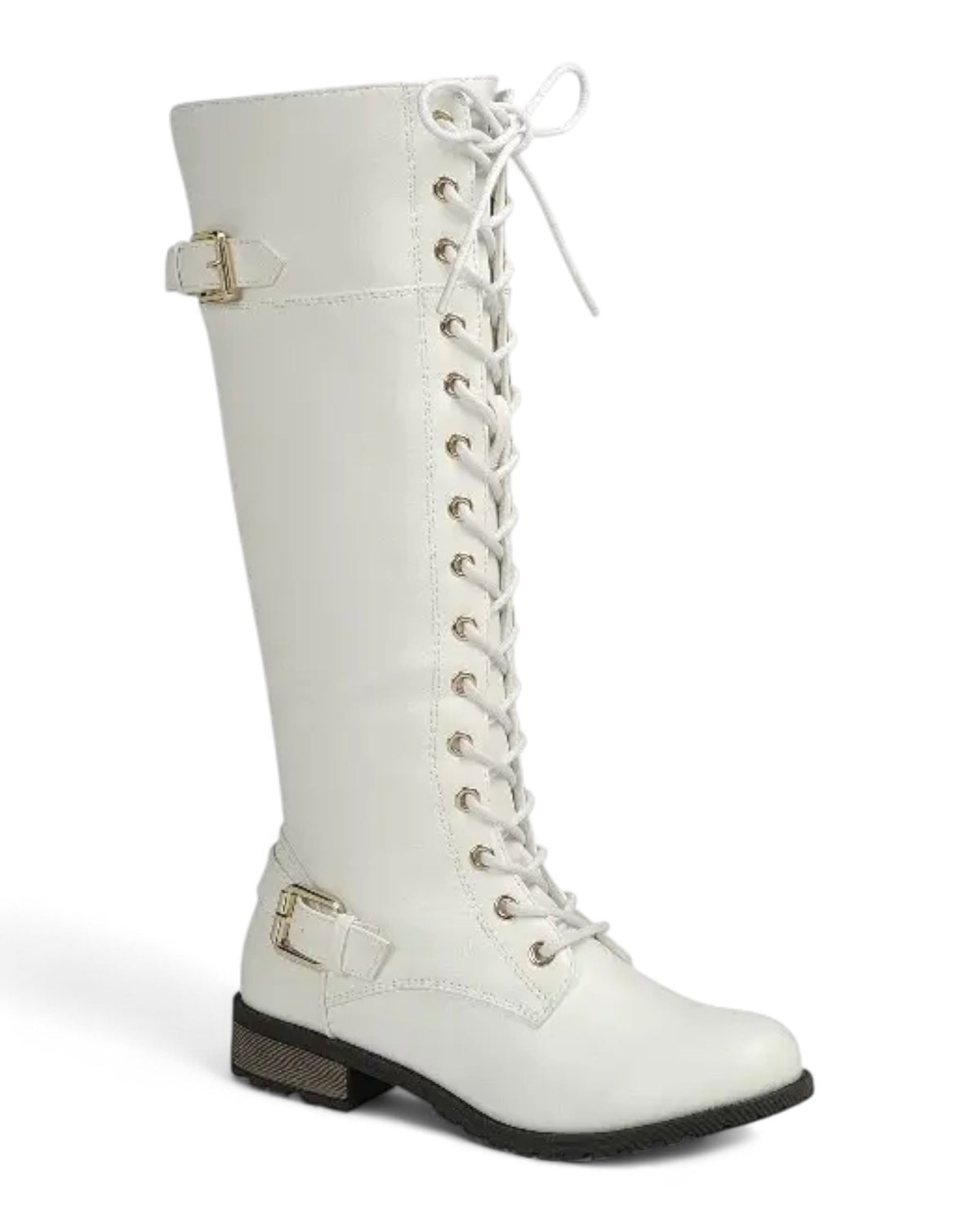 Women's Durable Lace Up Running Boots Knee High Shoes