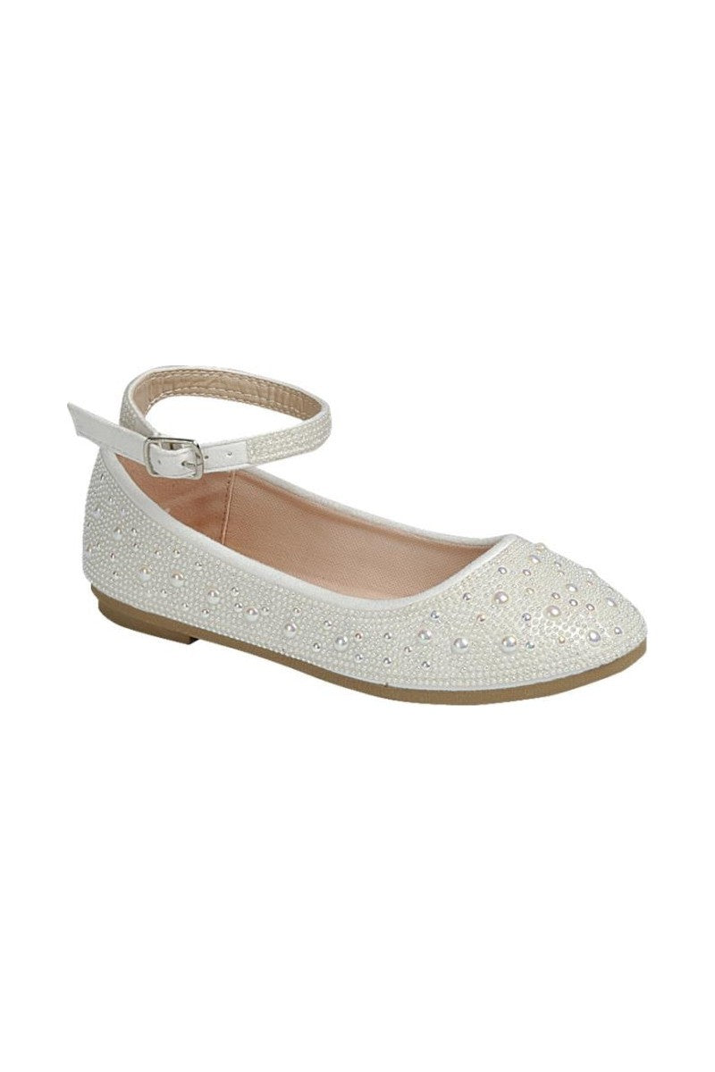 Kids Ankle Strap Flat Shoes FL-MARIANA-35K