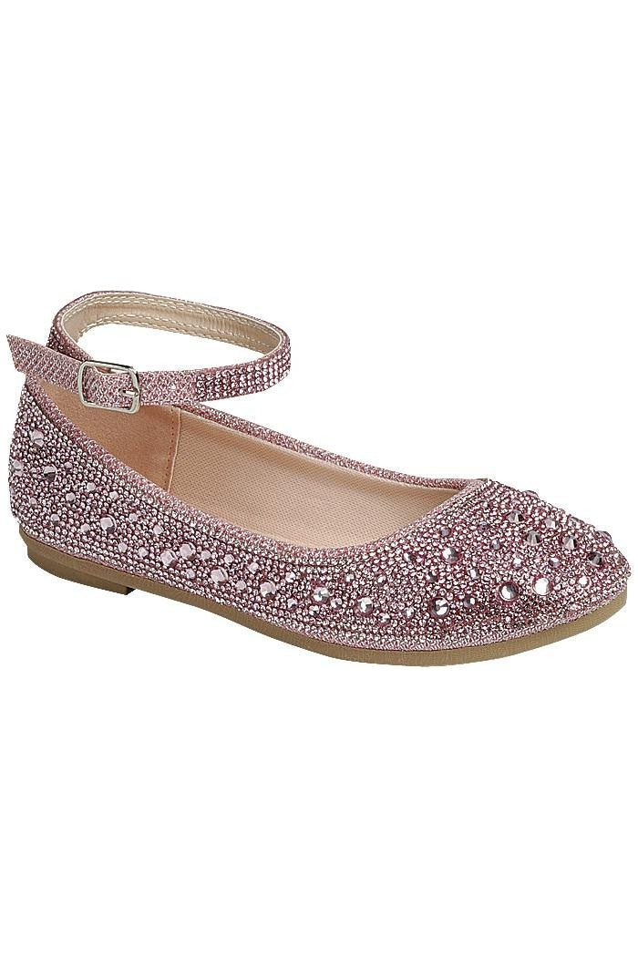 Kids Ankle Strap Flat Shoes FL-MARIANA-35K