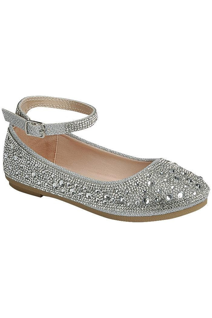 Kids Ankle Strap Flat Shoes FL-MARIANA-35K